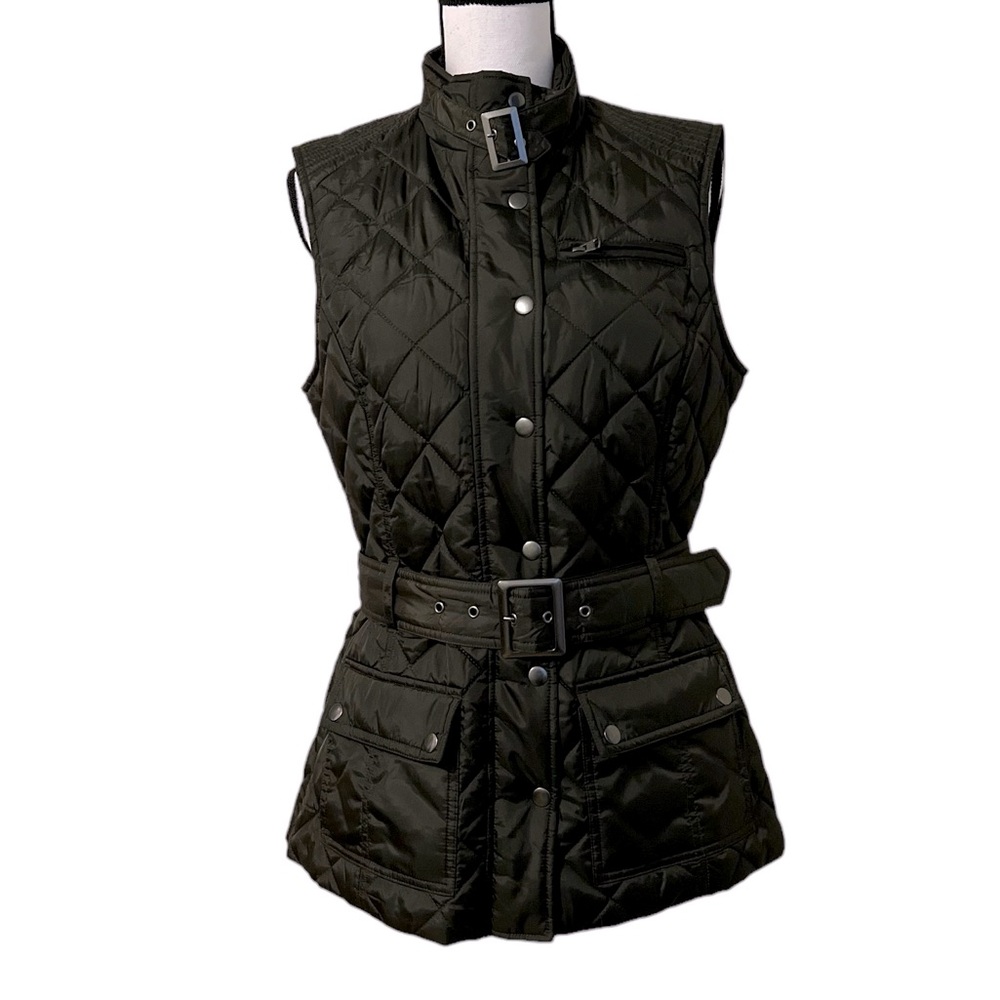 Banana Republic Zip Up Belted Vest